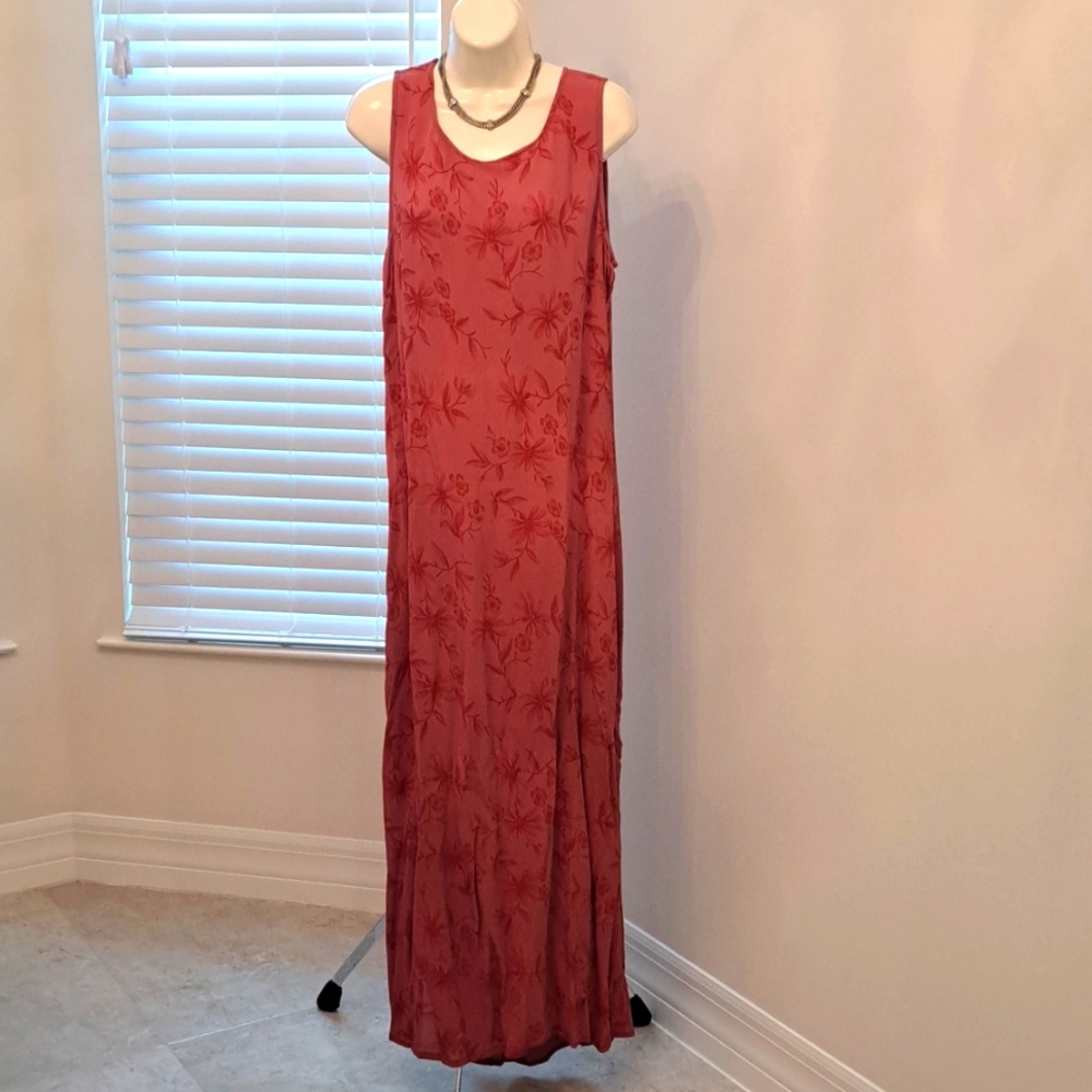 Long Orange Dress